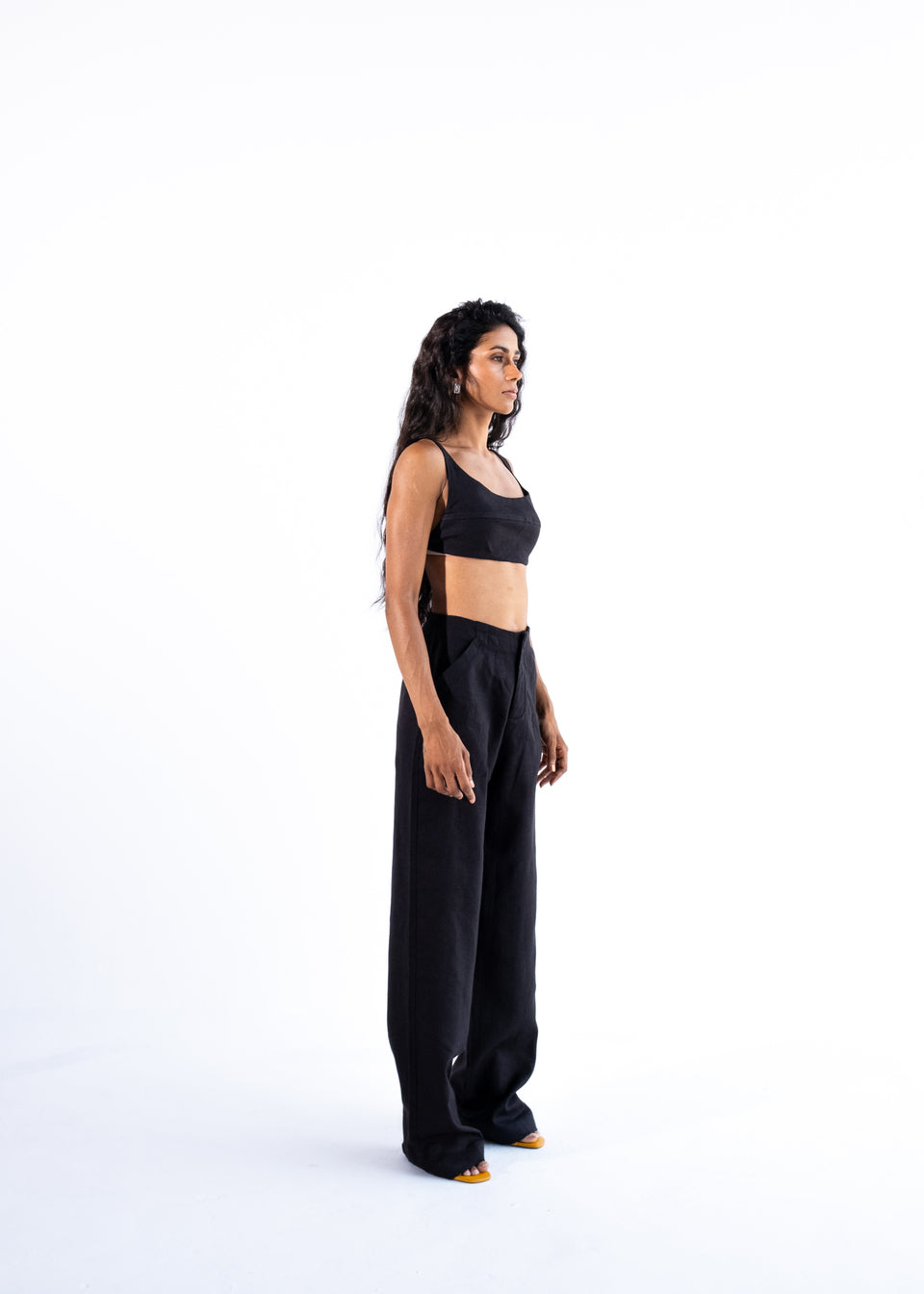 Straight Black Ecovero Pants