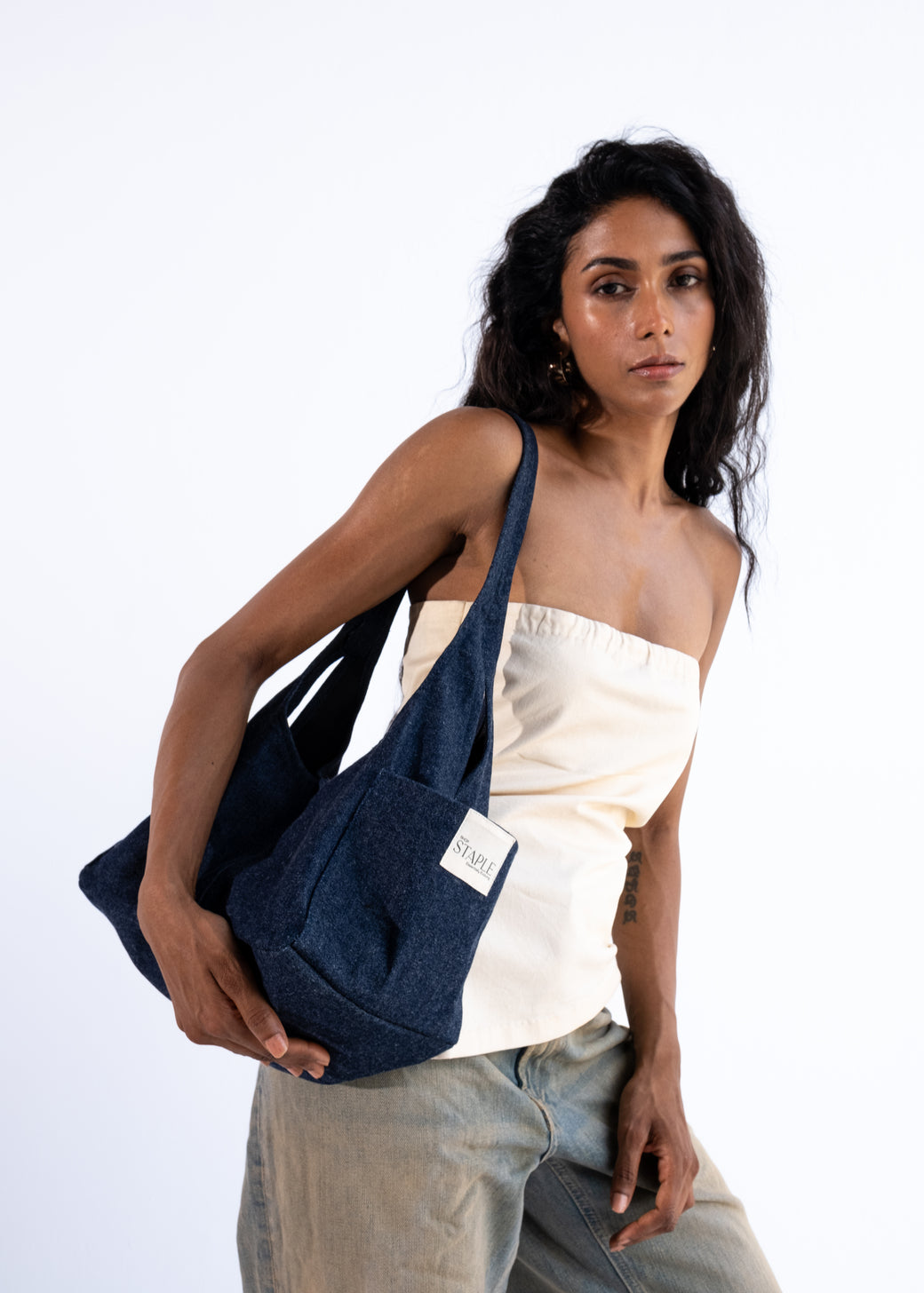 Denim Shopper Bag